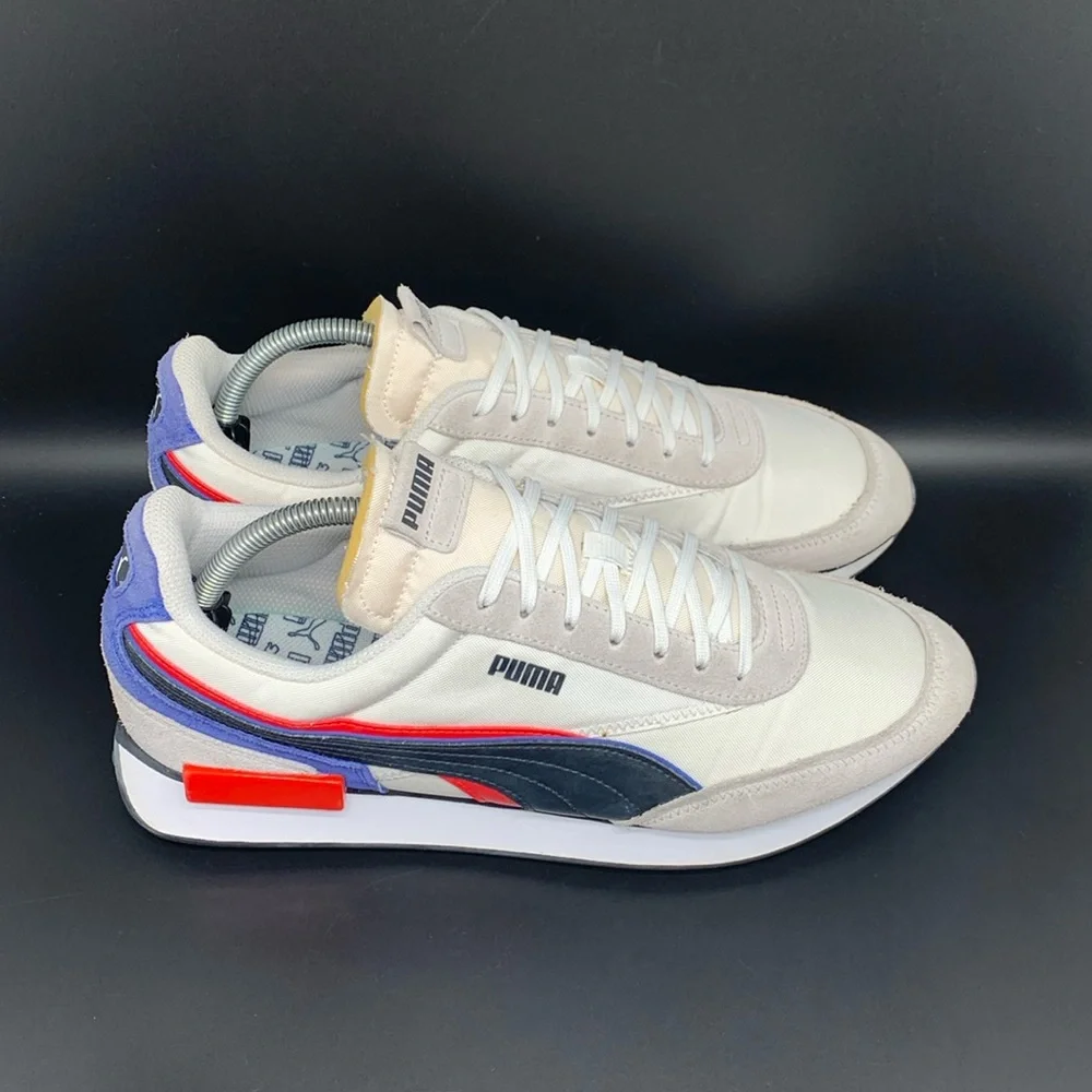 Puma Future Rider Double White Nimbus Cloud‎ Shoes 380639-02 Men's Sz 10.5